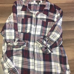 Jessica Simpson plaid tunic. EUC